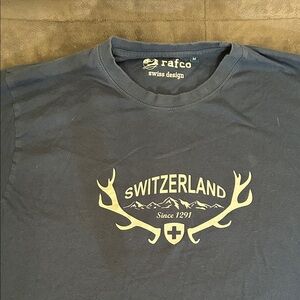 Men's Navy Switzerland Graphic Tee